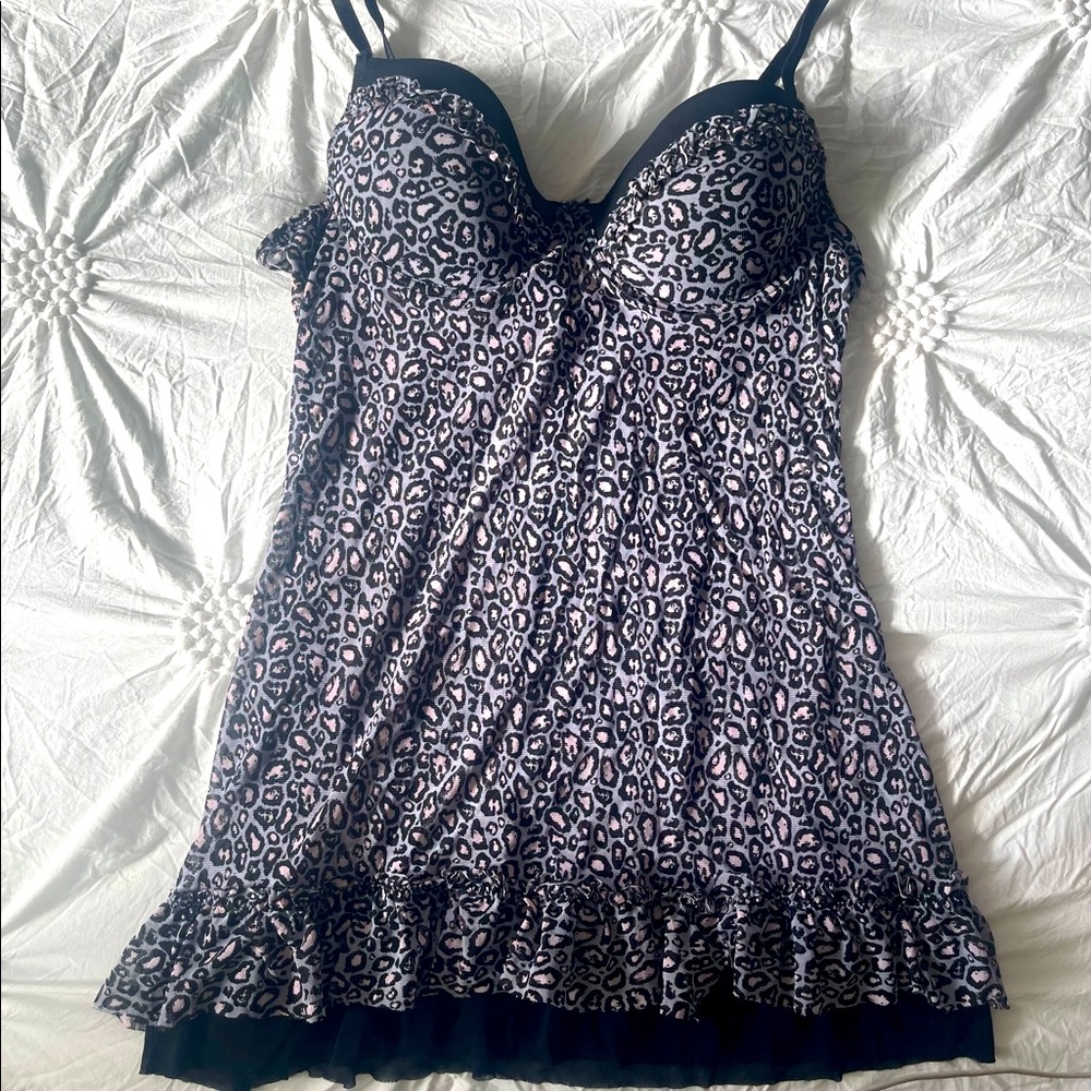 Babydoll Cheetah Print Nighty